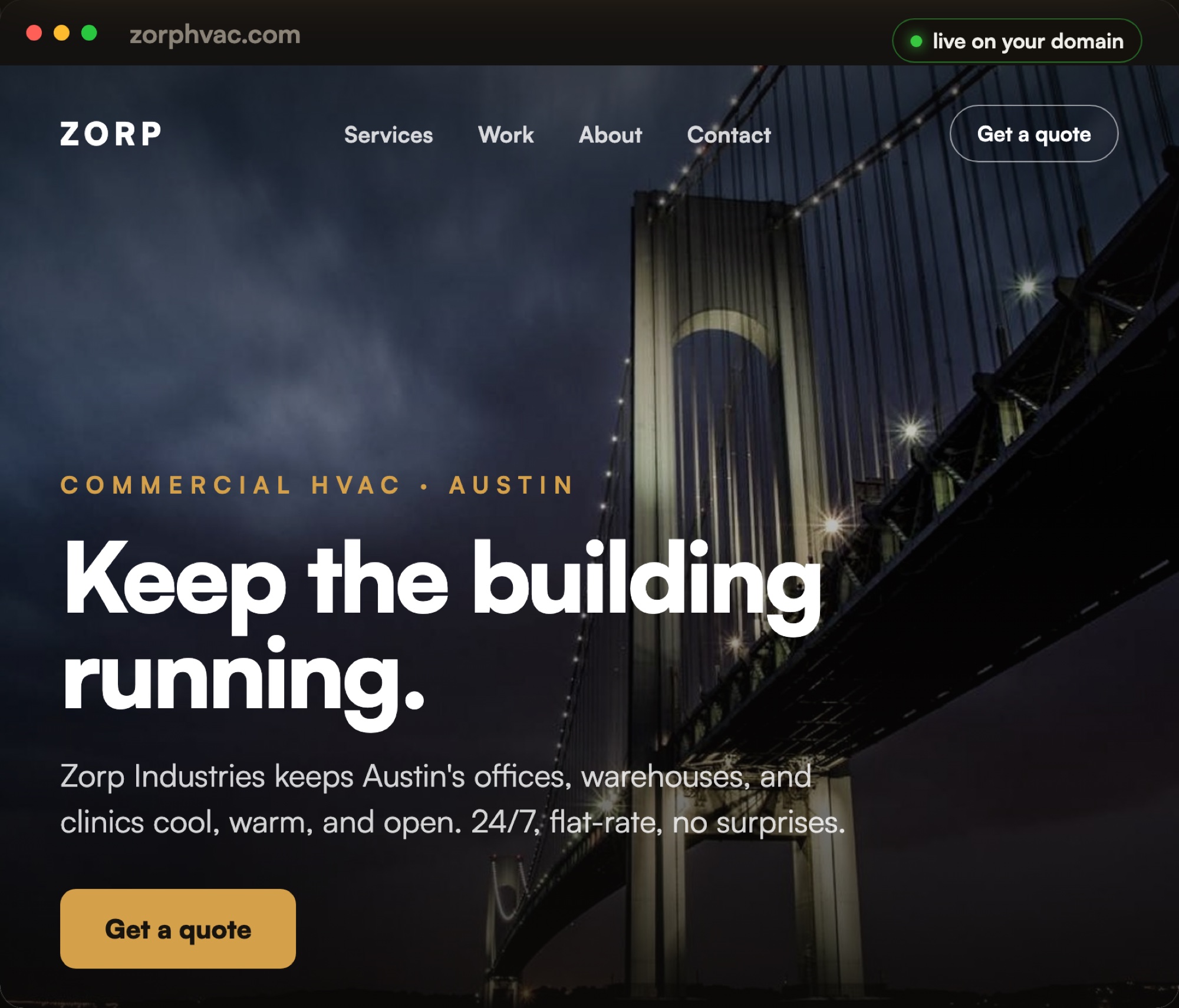 A site that ranks the day it goes live.